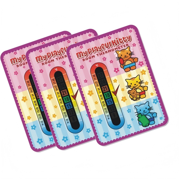 Babyzimmer-Thermometerkarte aus Papier